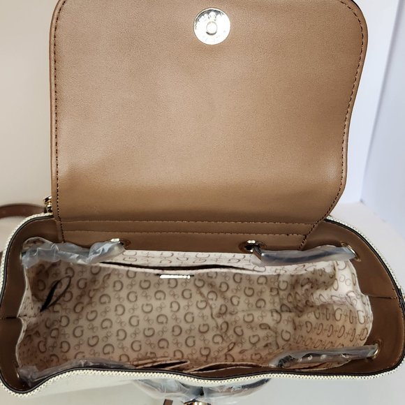 GUESS Tatiana Brown Backpack Shoulder Bag- NWT - Picture 10 of 12